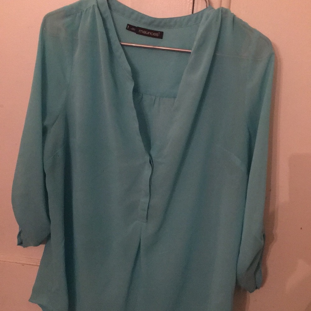 Baby blue blouse